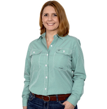 Load image into Gallery viewer, JUST COUNTRY WOMENS ABBEY FULL BUTTON PRINT WORKSHIRT
