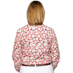JUST COUNTRY WOMENS GEORGIE HALF BUTTON PRINT WORKSHIRT