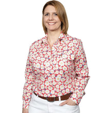 Load image into Gallery viewer, JUST COUNTRY WOMENS GEORGIE HALF BUTTON PRINT WORKSHIRT
