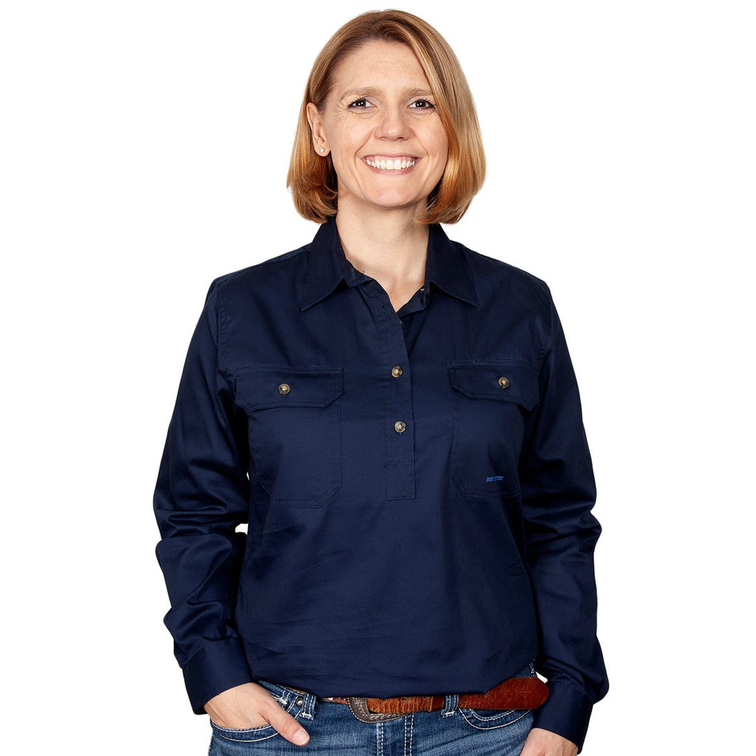 JUST COUNTRY WOMENS JAHNA 1/2 BUTTON