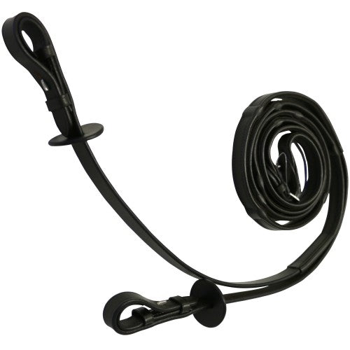 J&L Covered Leather Grip Stop Reins - Saddleworld NT