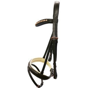 JEREMY & LORD ROSE GOLD SNAFFLE BRIDLE