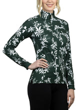 Load image into Gallery viewer, KASTEL FOREST GREEN AND WHITE LONG SLEEVE
