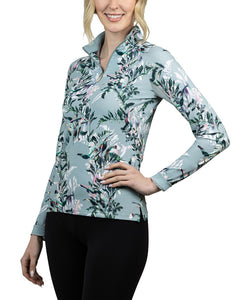 Kastel All Over Artichoke Botanical Print Long Sleeve