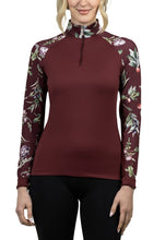 Load image into Gallery viewer, KASTEL TAWNY PORT ARTICHOKE BOTANICAL RAGLAN LONG SLEEVE
