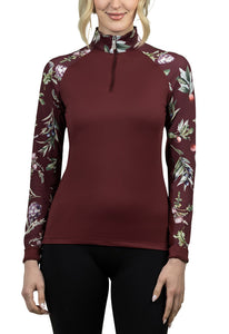 KASTEL TAWNY PORT ARTICHOKE BOTANICAL RAGLAN LONG SLEEVE
