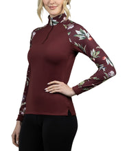 Load image into Gallery viewer, KASTEL TAWNY PORT ARTICHOKE BOTANICAL RAGLAN LONG SLEEVE
