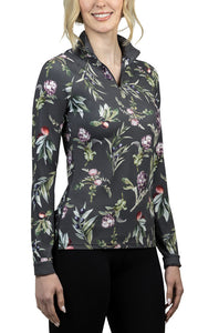 KASTEL ALL OVER BOTANICAL PRINT LONG SLEEVE