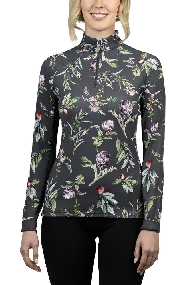 KASTEL ALL OVER BOTANICAL PRINT LONG SLEEVE