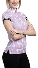 Load image into Gallery viewer, KASTEL LILAC WITH TRIM CAP SLEEVE SHIRT
