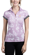 Load image into Gallery viewer, KASTEL LILAC WITH TRIM CAP SLEEVE SHIRT
