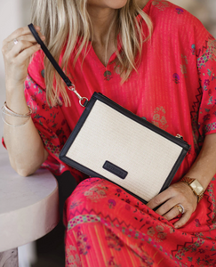 LOUENHIDE OLINA TEXTURED CLUTCH