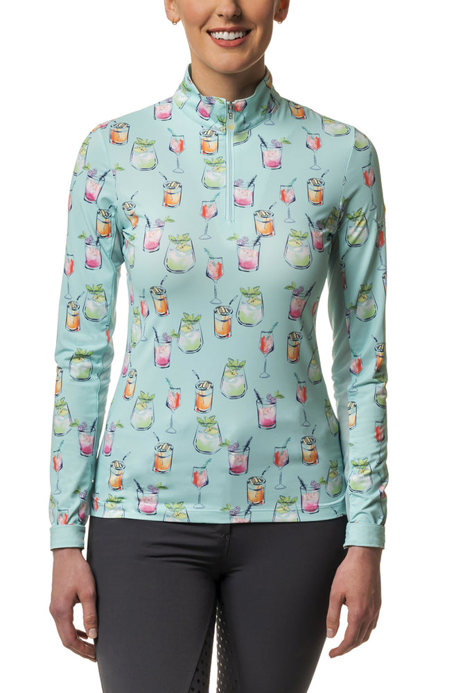 KASTEL SEA BREEZE SUMMER COCKTAIL LONG SLEEVE SHIRT