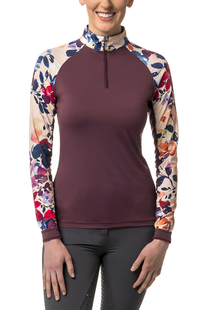 KASTEL RAGLAN FLORAL LONG SLEEVE SHIRT