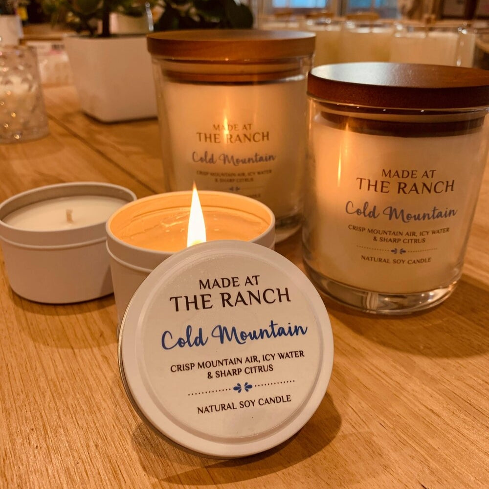 MADE AT THE RANCH COLD MOUNTAIN CANDLE