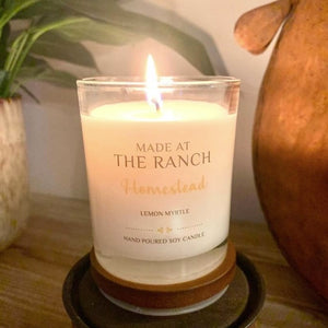 MADE AT THE RANCH HOMESTEAD CANDLE
