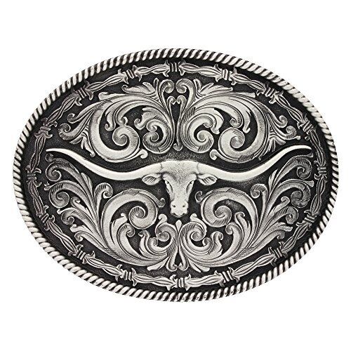 MONTANA LONGHORN WESTERN BUCKLE