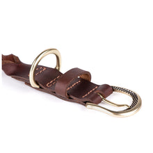 Load image into Gallery viewer, My Family Ascot Greased Italian Leather Collar
