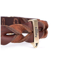 Load image into Gallery viewer, My Family Ascot Greased Italian Leather Collar

