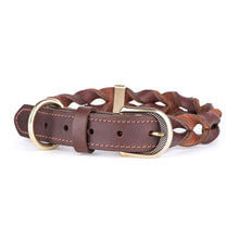 Load image into Gallery viewer, My Family Ascot Greased Italian Leather Collar

