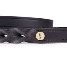 Load image into Gallery viewer, MY FAMILY ASCOT GREASED ITALIAN LEATHER LEASH
