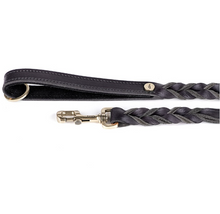 Load image into Gallery viewer, MY FAMILY ASCOT GREASED ITALIAN LEATHER LEASH
