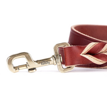 Load image into Gallery viewer, MY FAMILY ASCOT GREASED ITALIAN LEATHER LEASH
