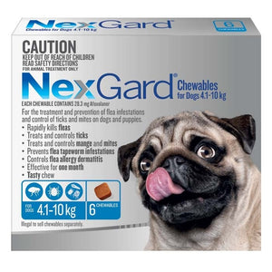 NEXGARD DOG FLEA TICK CHEWABLE 4.1-10KG