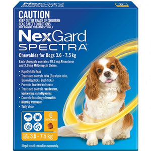 NEXGARD SPECTRA DOGS 3.6-7.5KG