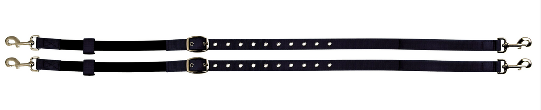 NYLON SIDE REINS WITH ELASTIC INSERTS