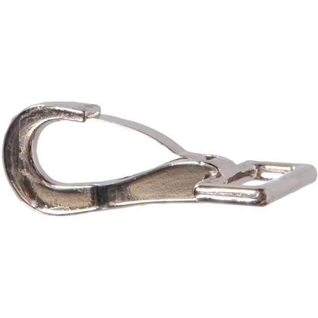 NICKLE PLATED FLAT RIGID EYE SPRING SNAPHOOK