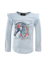 Load image into Gallery viewer, PURE WESTERN GIRLS GRACE FRILL SLEEVE TEE
