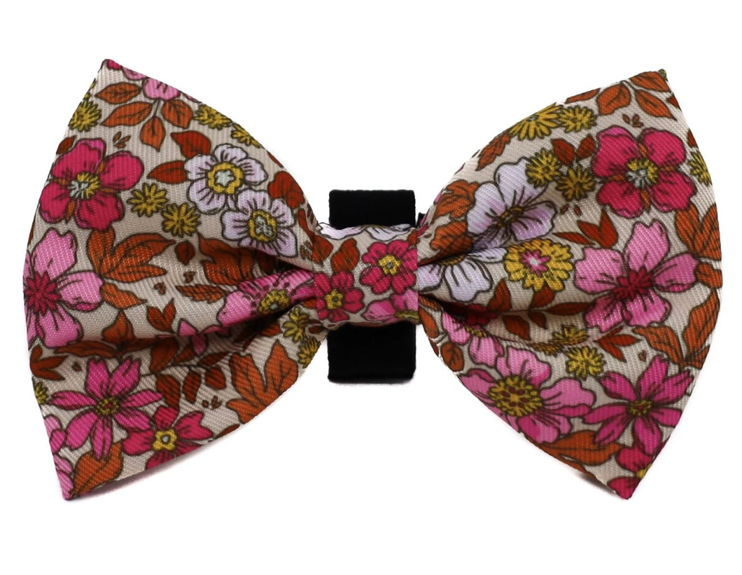 PABLO & CO PINK POSIES BOW TIE