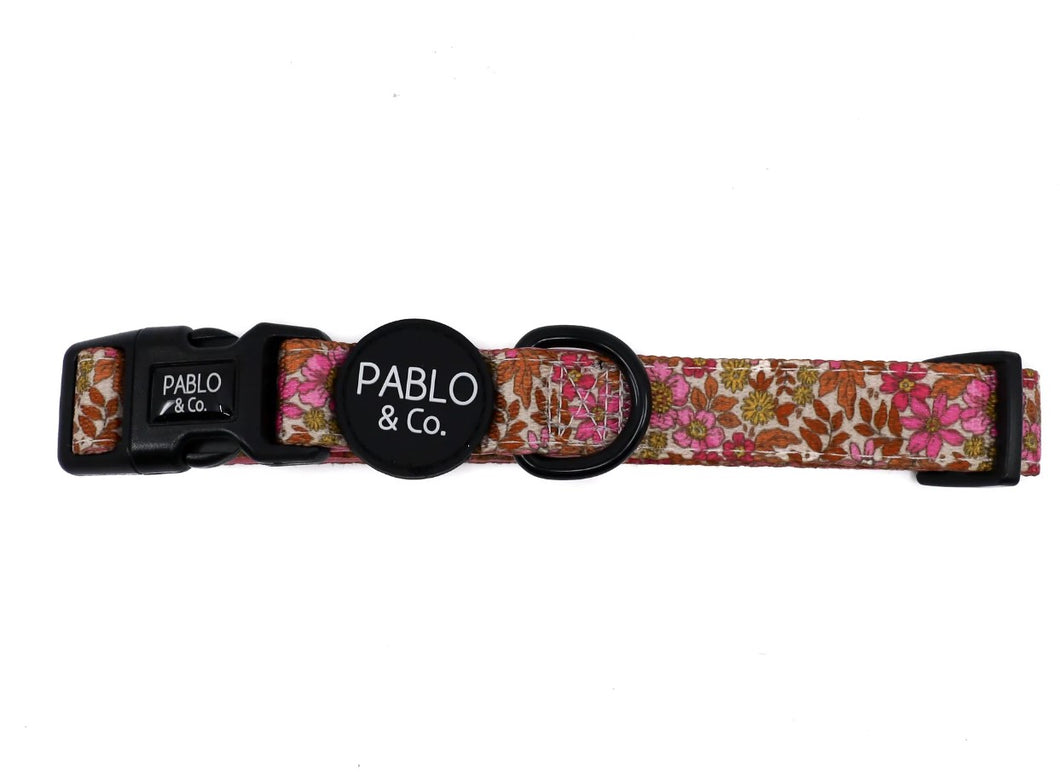 PABLO & CO PINK POSIES COLLAR
