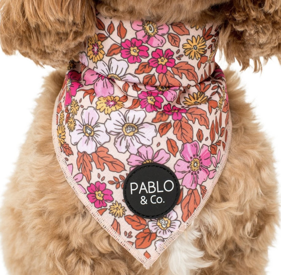 PABLO & CO PINK POSIES BANDANA