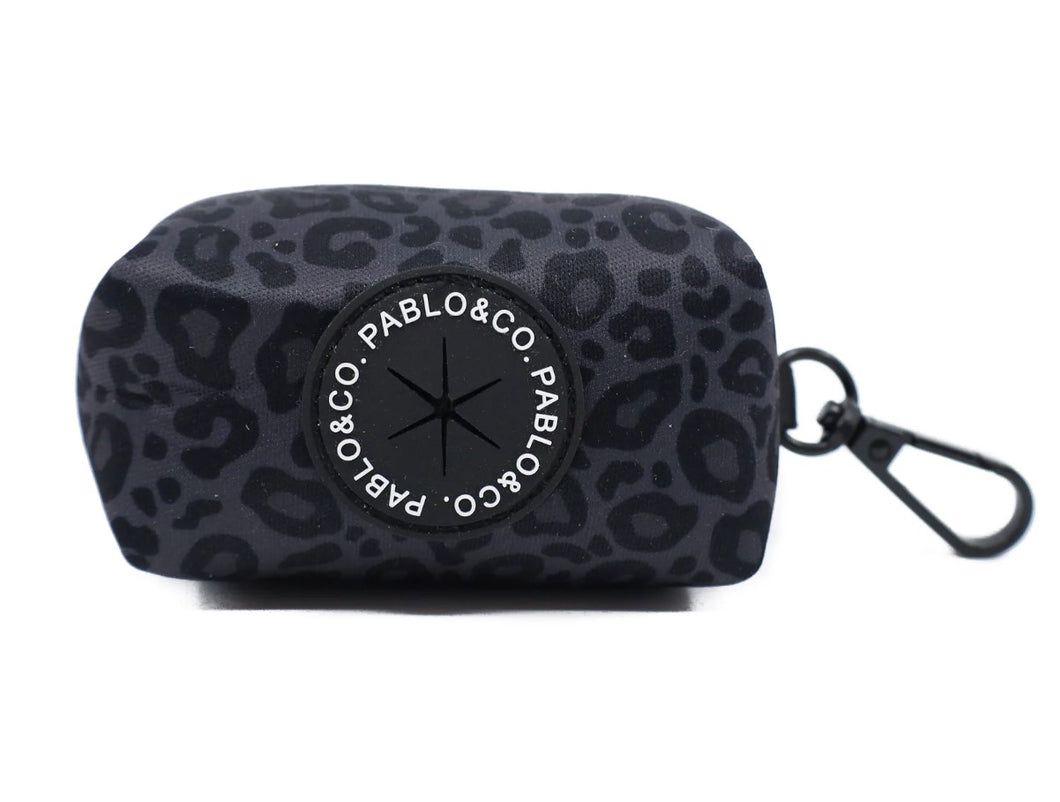 PABLO & CO WILD LEOPARD POOP BAG HOLDER