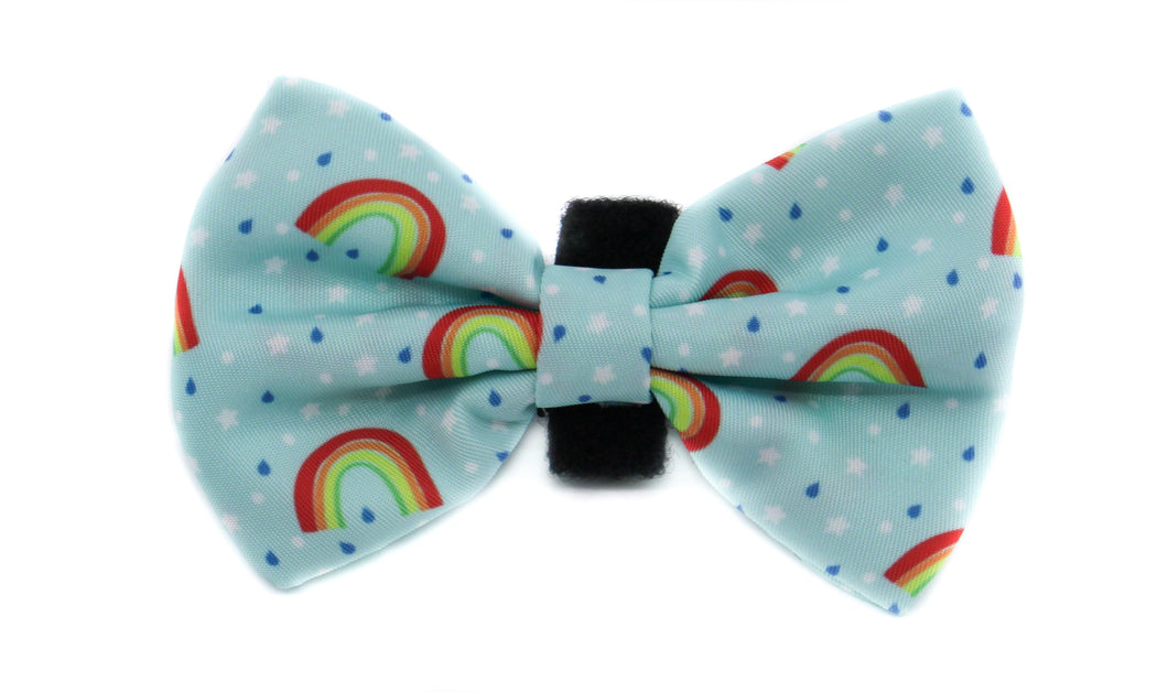 PABLO & CO BLUE RAINBOW BOW TIE