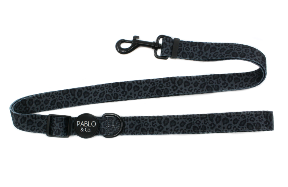 PABLO & CO ADJUSTABLE CLASSIC LEOPARD DOG LEASH