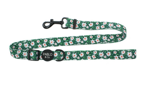 PABLO & CO ADJUSTABLE FLOWER GARDEN DOG LEASH