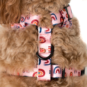PABLO & CO PINK RAINBOWS ADJUSTABLE HARNESS