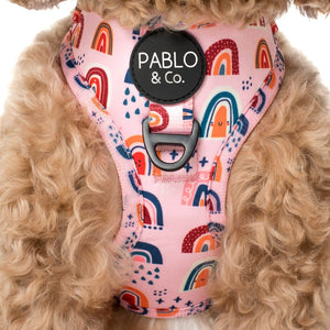 PABLO & CO PINK RAINBOWS ADJUSTABLE HARNESS