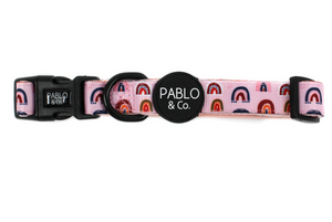 PABLO & CO PINK RAINBOW COLLAR