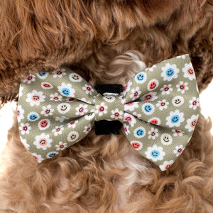 PABLO & CO SMILEY FLOWERS BOW TIE