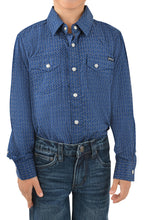 Load image into Gallery viewer, Pure Western Boys Duke Print Western Long Sleeve Shirt
