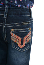 Load image into Gallery viewer, Pure Western Girls Aztec Boot Cut Jean
