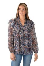 Load image into Gallery viewer, Pure Western Womens Becca Ruffle Long Sleeve Blouse

