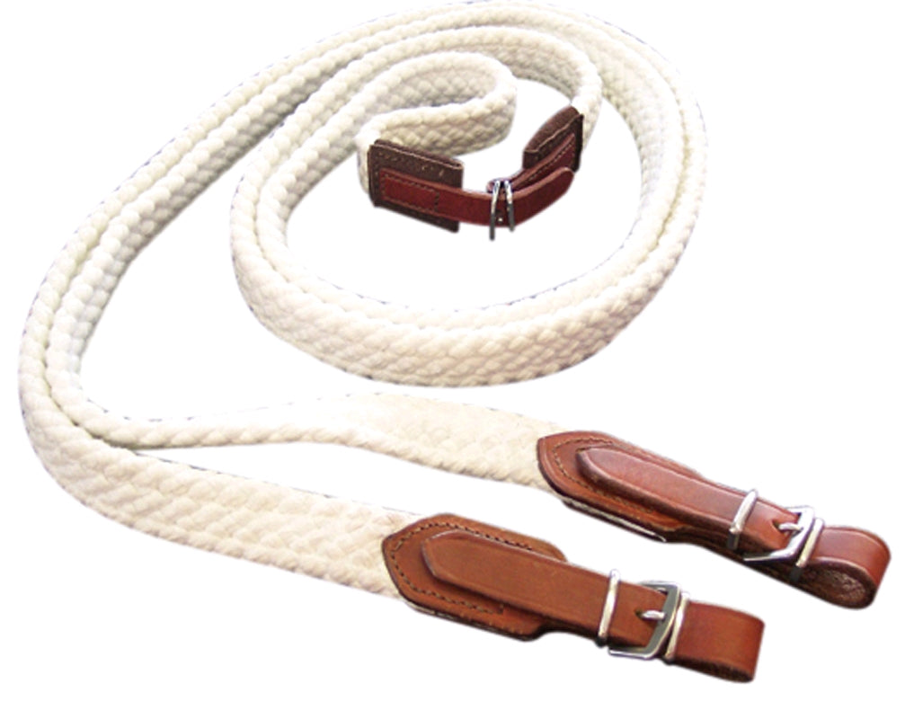 RED CENTRE STAINLESS STEEL COTTON REINS