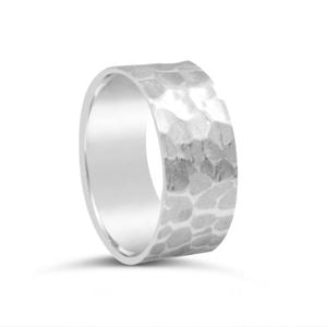 S & S 925 SS BEATEN BAND RING