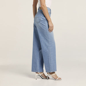 RIDERS BY LEE WOMENS HI WIDE LEG RELAXED JEAN