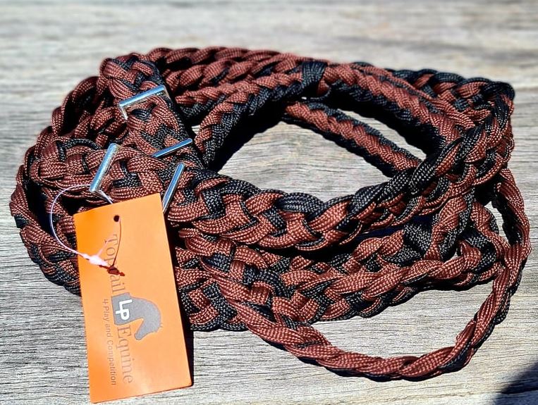 TOPRAIL BRAIDED BARREL RACE REINS